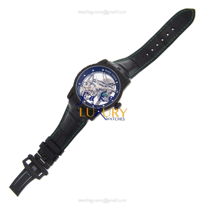 Roger Dubuis DBEX0581 Excalibur Replica Watch, Automatic, Transparent Skull Dial, Steel Case, Black - Image 2