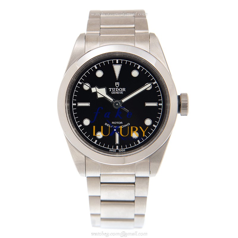 Tudor 79540-95740 BLACK BAY 41 AUTO Stainless Steel Replica Watch, 41mm, Black Dial, Silver Strap - Image 2