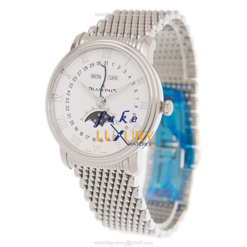 Blancpain 6654-1127-MMB Villeret Replica Watch Automatic White Dial Stainless Steel - Image 3