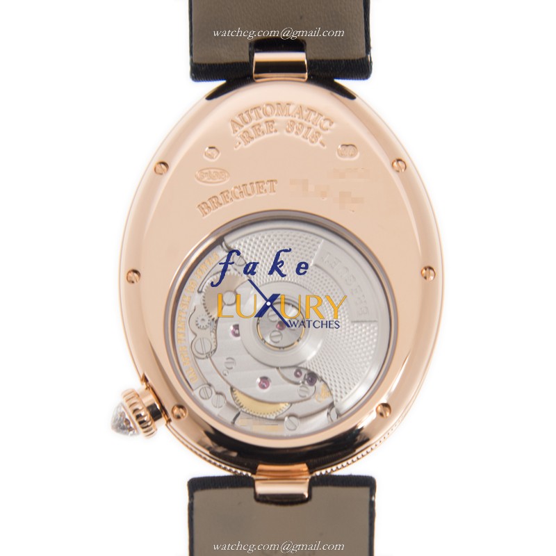 Breguet Reine De Naples 8918BR/58/864/D00D Replica Watch White Mother Of Pearl Dial Rose Gold - Image 3
