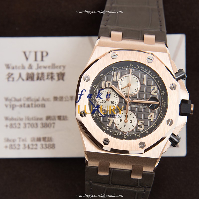 Audemars Piguet 26470OR.OO.A125CR.01 Replica Watch, Automatic, Gray Dial, Rose Gold Case - Image 5
