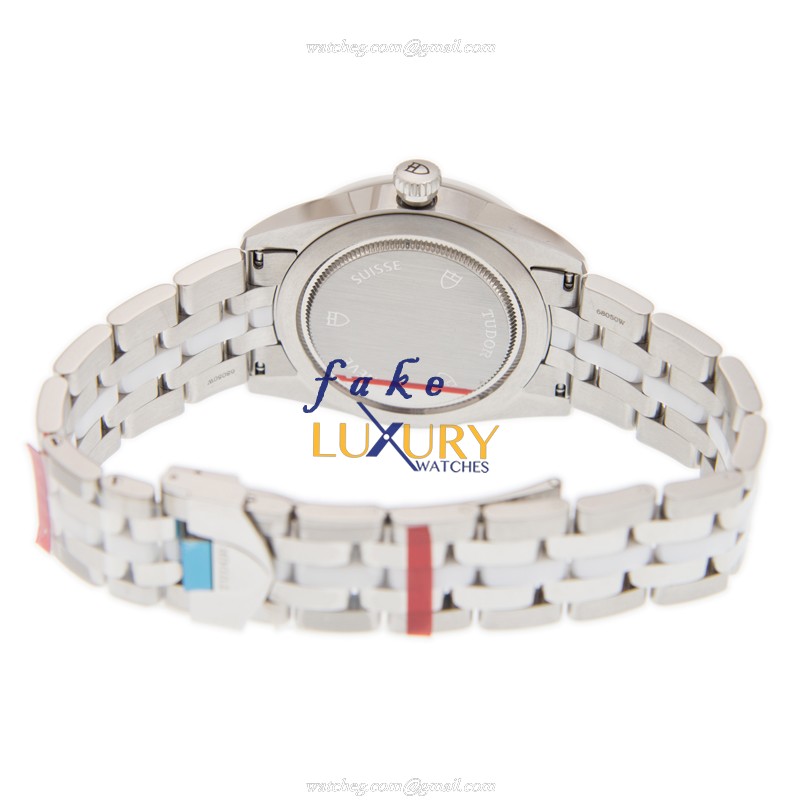 Tudor 55010W-68050W-WT GLAMOUR DATE Automatic Stainless Steel Replica Watch, White Dial, Silver - Image 4