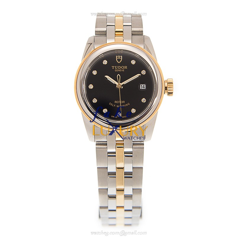 -51003-68013-10DI-BK Tudor GLAMOUR DATE Automatic Replica Watch - Stainless Steel - Black Dial - Image 2