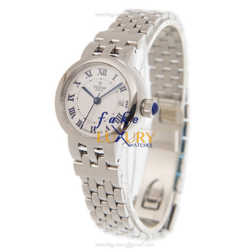 Tudor 35200-65710-WT CLAIR DE ROES Auto Stainless Steel - 26mm White Dial Replica Watch - Image 3