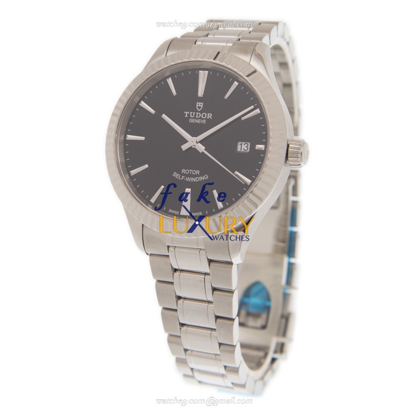 Tudor 12510-65050-BK Automatic Stainless Steel Replica Watch - Swiss Movement, Black Dial, Silver - Image 3