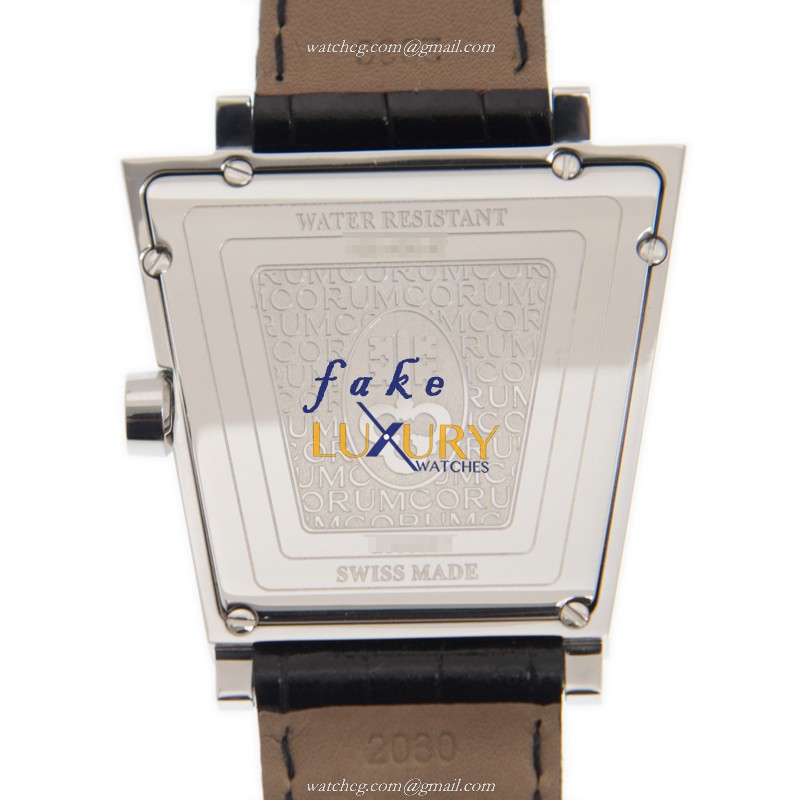 Corum 106.406.47/0001 BN69 Replica Watch, Black Dial, Steel & Diamond Case, Quartz - Image 3