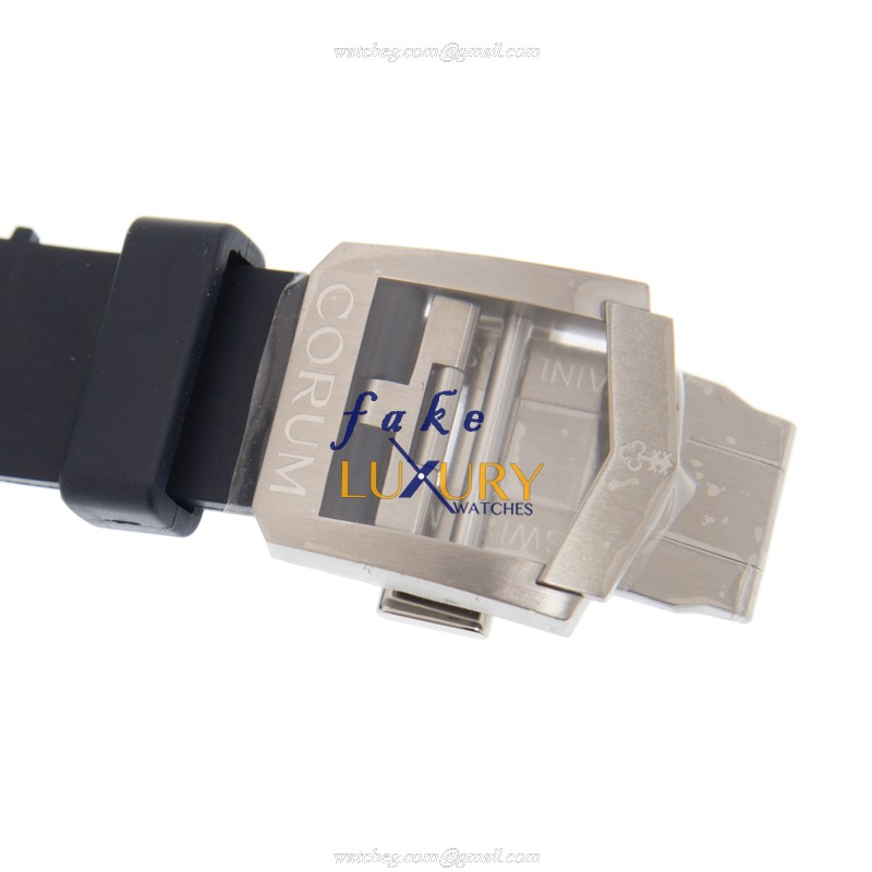 Corum A082/03594 Admiral's Cup Automatic Blue Dial Rubber Strap Replica Watch - Image 4