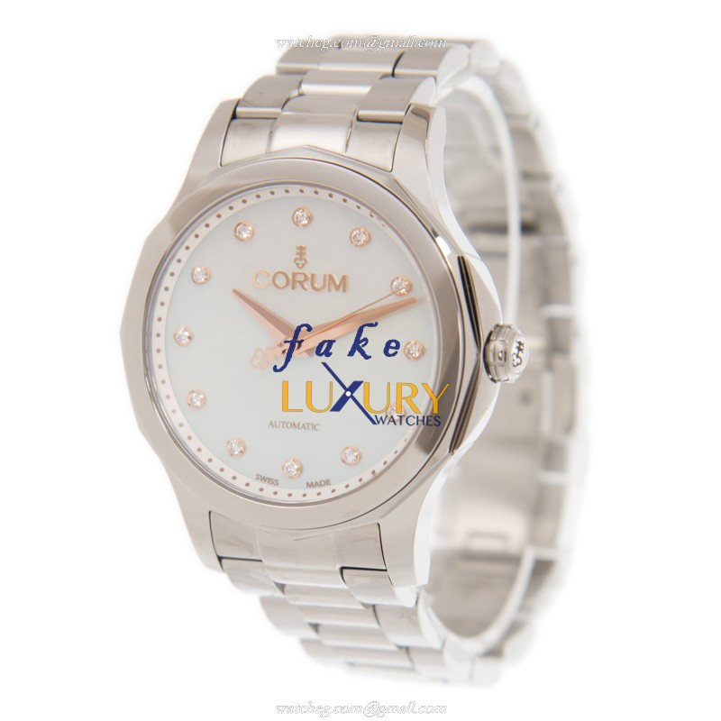 Corum A082/03556 Bubble Replica Watch Automatic White Dial Steel Case - Image 3