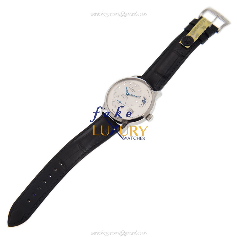 Glashutte 1-90-02-42-32-01 PANO Replica Watch, Automatic Movement, White Dial, Steel Case - Image 2