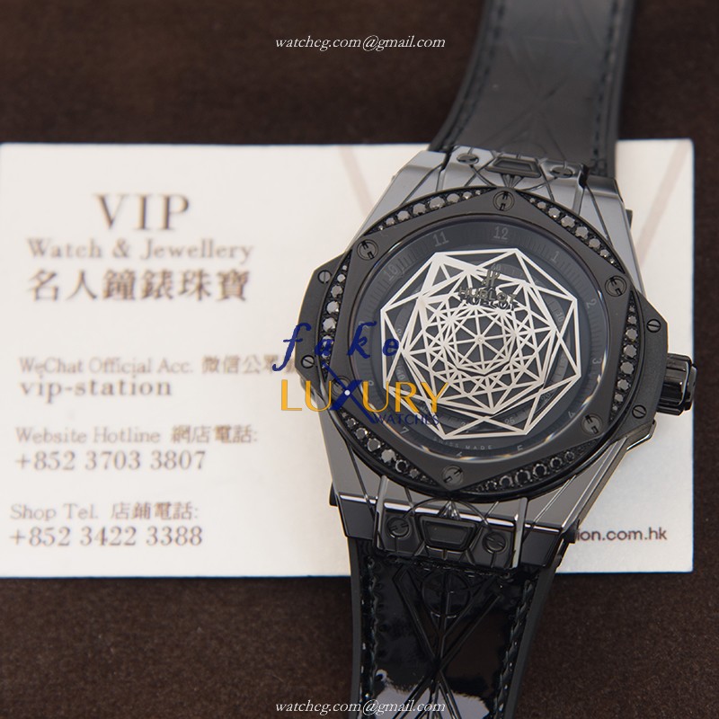 Hublot Big Bang 465.CS.1114.VR.1200.MXM18 Replica Watch, Automatic, Black Ceramic Case - Image 5