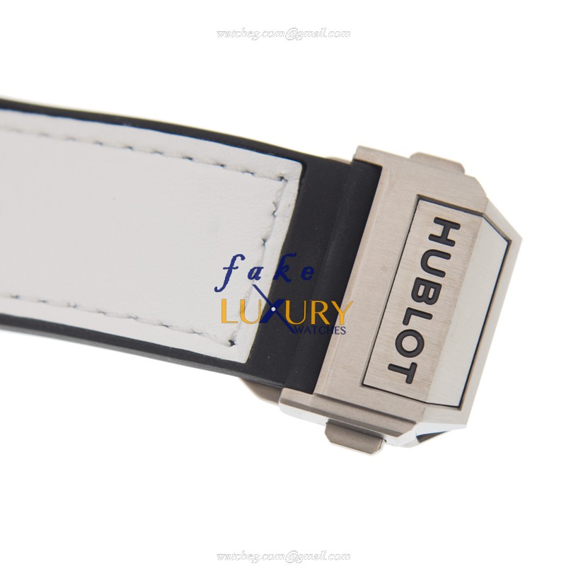 Hublot 415.NX.2027.VR.MXM18 Automatic Titanium Replica Watch, White Dial, Leather Strap - Image 4