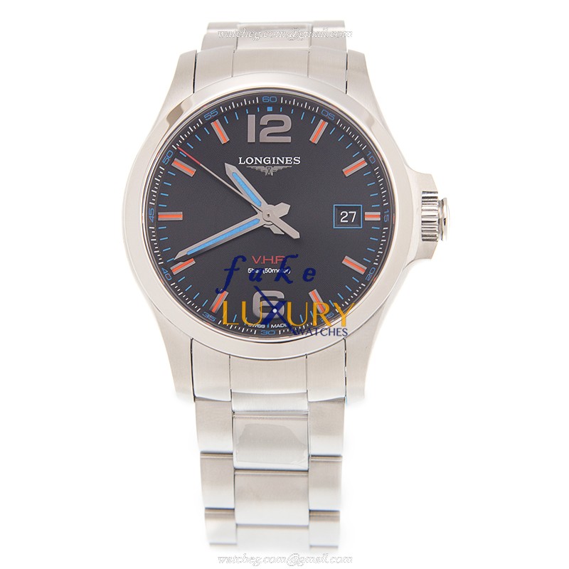 Longines L3.726.4.99.6 Replica Watch, Automatic Movement, Black Dial, Stainless Steel Bracelet - Image 2