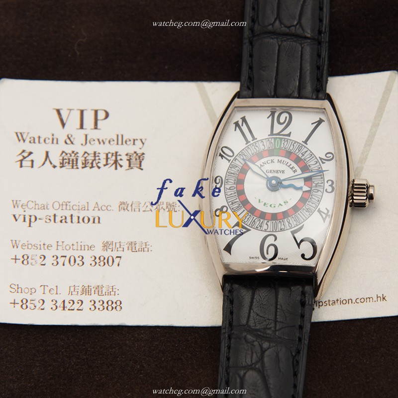 Franck Muller 5850 VEGAS OG - CINTREE CURVEX - Automatic - 18kt White Gold - Replica Watch - 5850 - Image 5