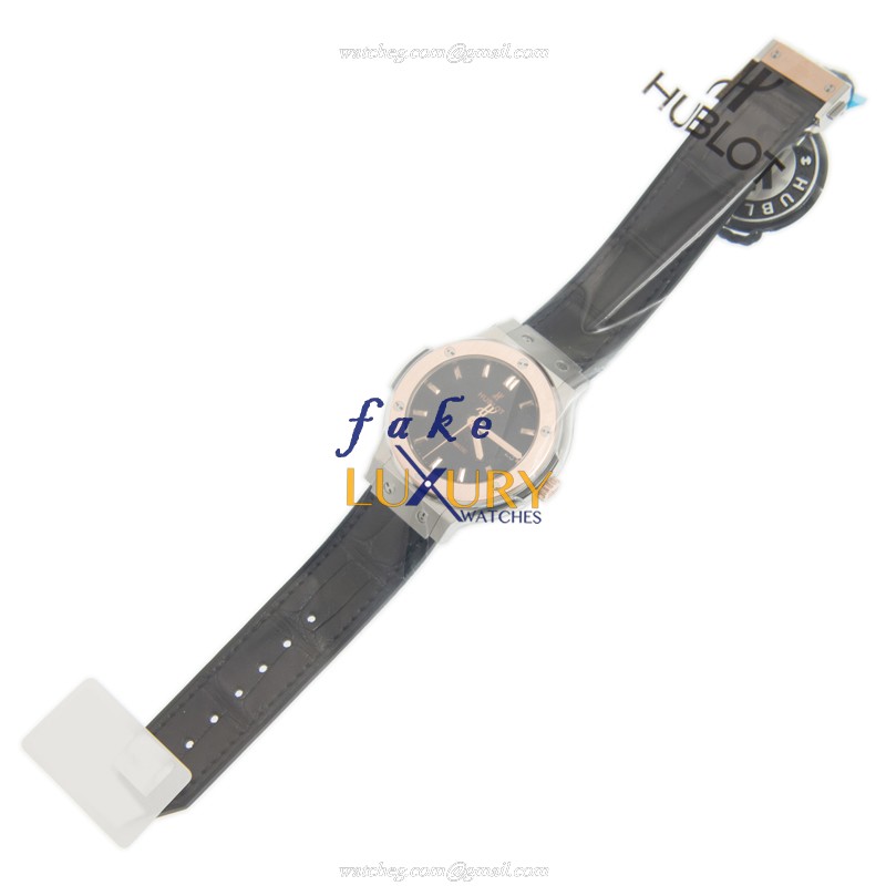 Hublot Classic Fusion 565.NO.1181.LR Automatic Titanium Rose Gold Black Dial Replica Watch - Image 2