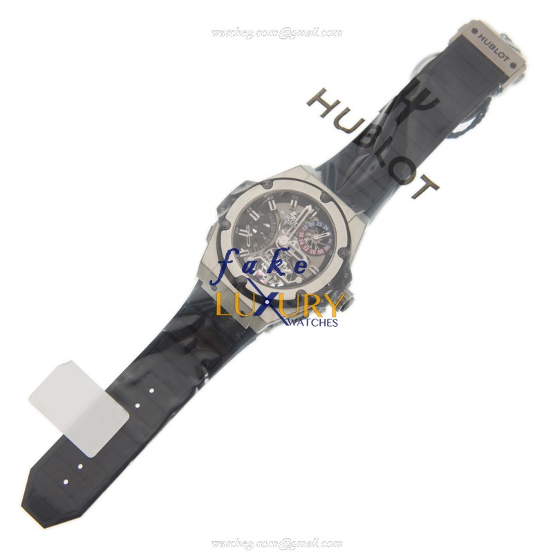 Hublot 706.ZX.1170.RX King Power Unico Replica Watch, Manual Wind, Silver Dial, Zalium Case - Image 2
