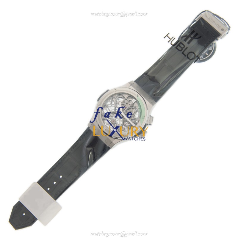 Hublot Classic Fusion 506.NX.0170.LR Manual Wind Titanium Replica Watch - Gray Dial, Black - Image 2