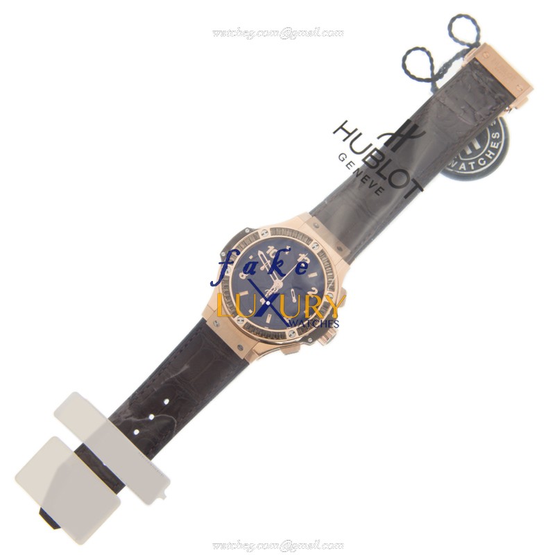- HUB341.PC.5490.LR.1916 Hublot BIG BANG Automatic 18kt Rose Gold Replica Watch - Dark Brown - Image 2