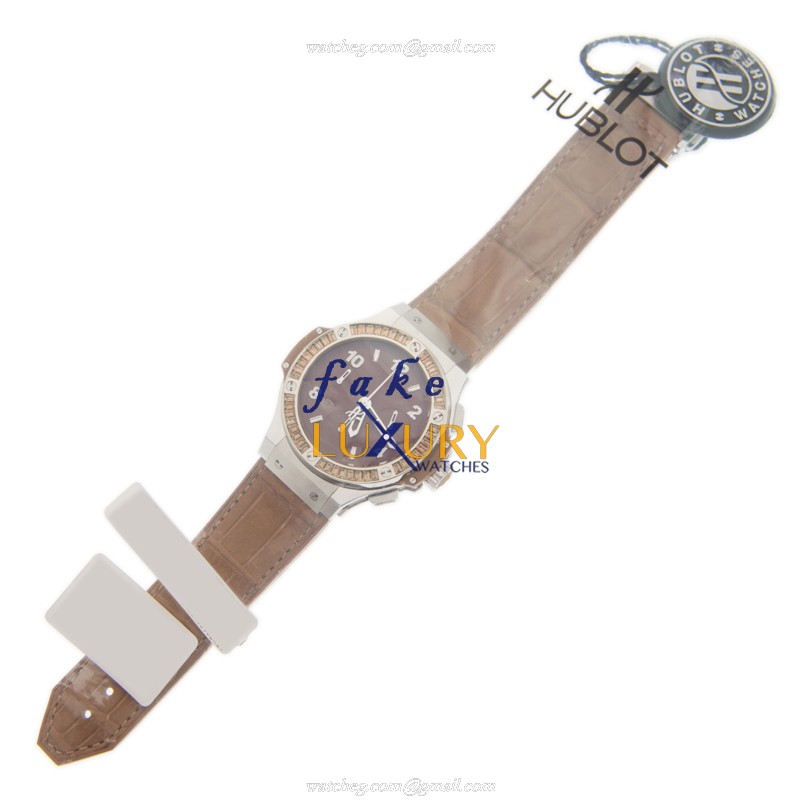 Hublot 342.SA.5390.LR.1918 Automatic Stainless Steel Big Bang Replica Watch, Brown Dial, Alligator - Image 2
