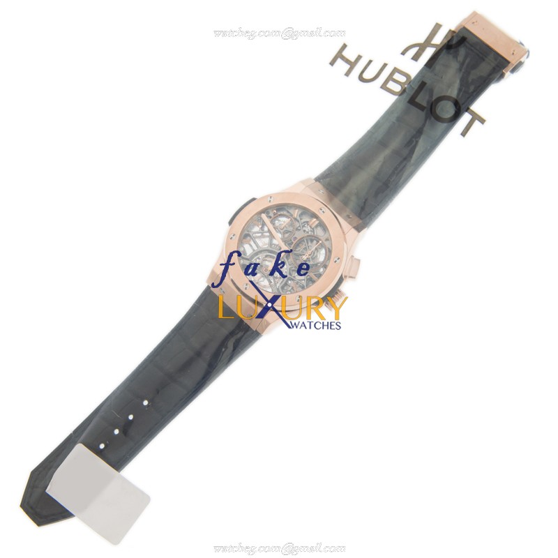 Hublot 506.OX.0180.LR Manual Wind 18kt Rose Gold Ceramic Bezel Replica Watch - Image 2