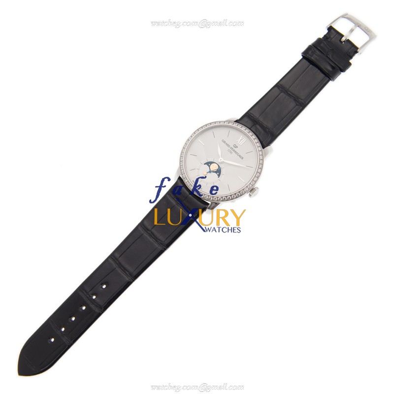Girard Perregaux 49524D11A171-CK6A Replica Watch, 1966 Automatic, Silver Dial, Steel & Diamonds Case - Image 2