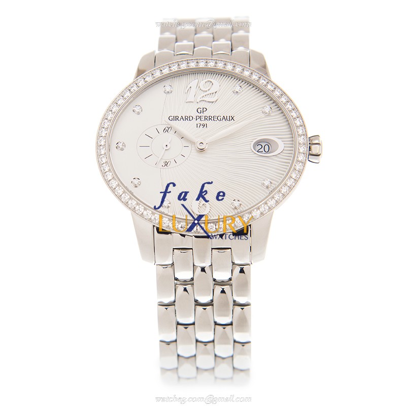 80484D11A161-11A - Girard Perregaux Replica Watch CATS EYE Automatic White Dial Stainless Steel - Image 2