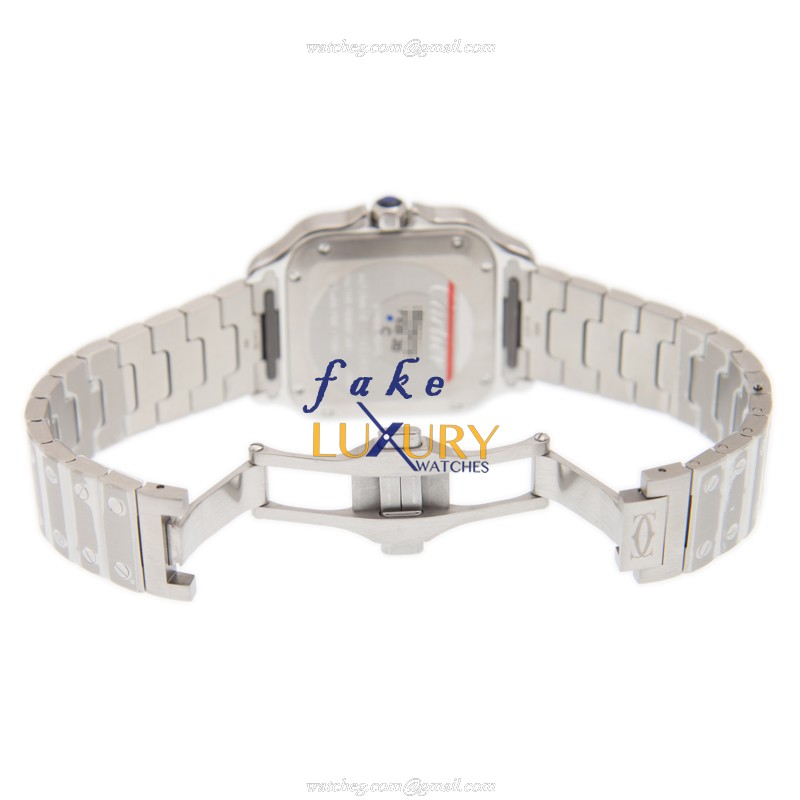 Cartier WSSA0010 Santos De Cartier Automatic Stainless Steel Replica Watch, Swiss Movement, White - Image 5