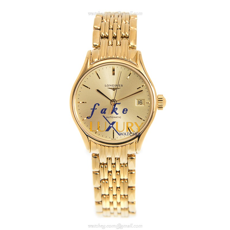 Longines Lyre Replica Watch L4.360.2.32.8 Automatic 18kt Yellow Gold Gold Dial - Image 2