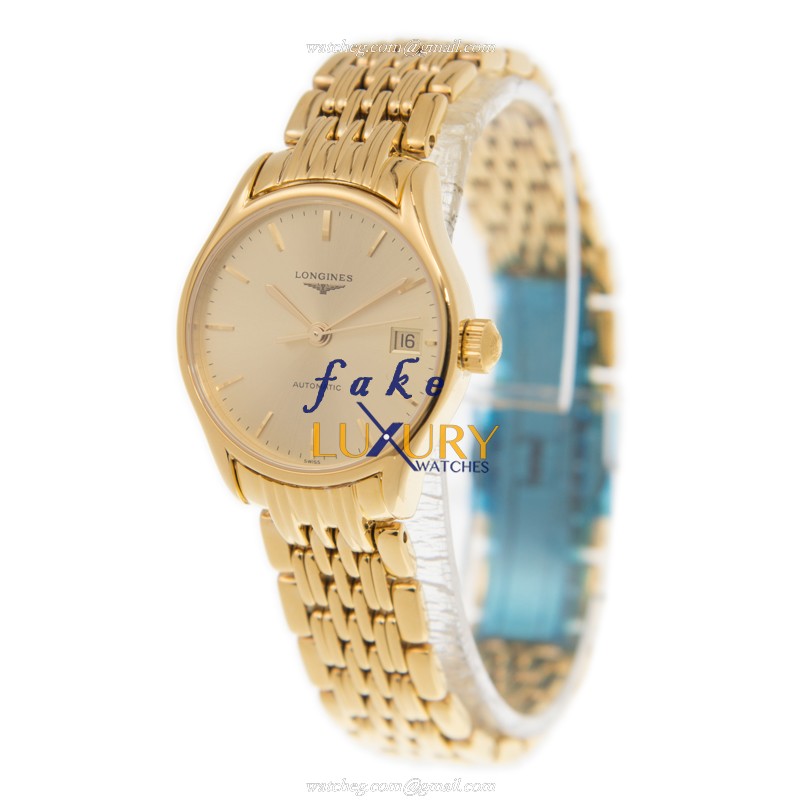 Longines Lyre Replica Watch L4.360.2.32.8 Automatic 18kt Yellow Gold Gold Dial - Image 3