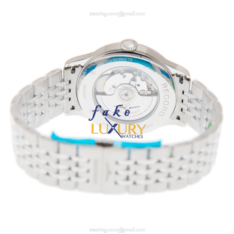 Longines L2.821.4.96.6 Automatic Stainless Steel Replica Watch - Blue Dial, Silver Strap - Image 4