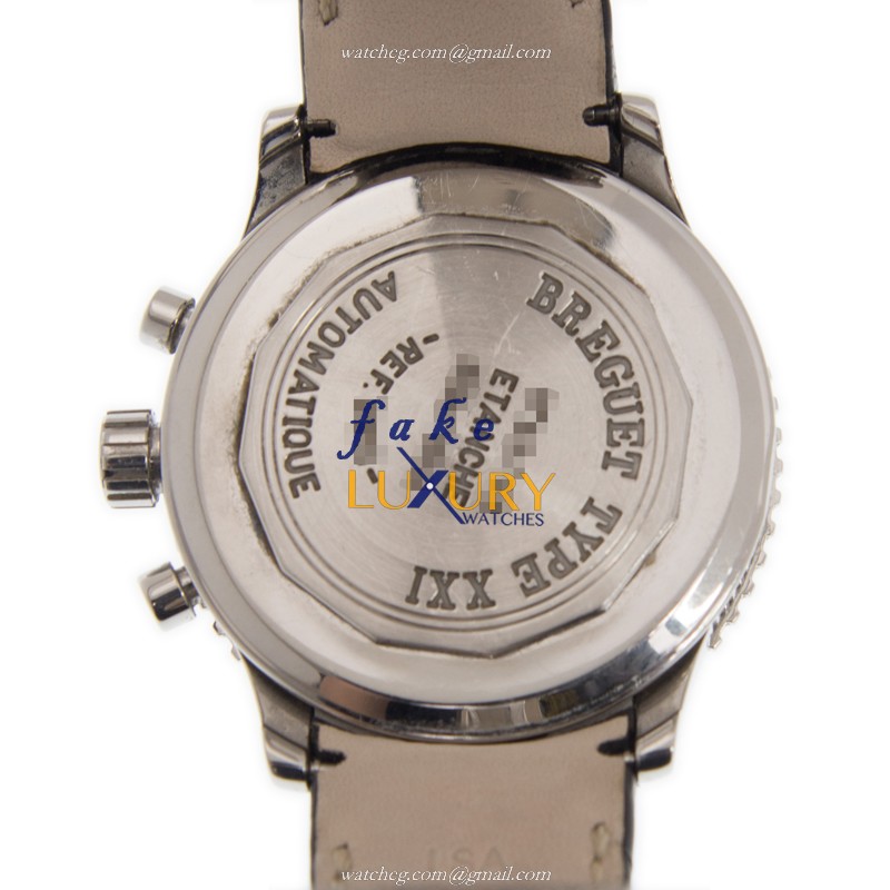 BREGUET TYPE XXI - Breguet Replica Watch - Automatic - Gray Dial Brown Alligator Strap - Image 3
