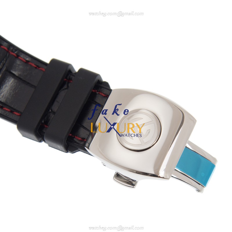 Franck Muller V 45 SC DT FU AC.NR VANGUARD Automatic Steel Black Dial Alligator Replica Watch - Image 4