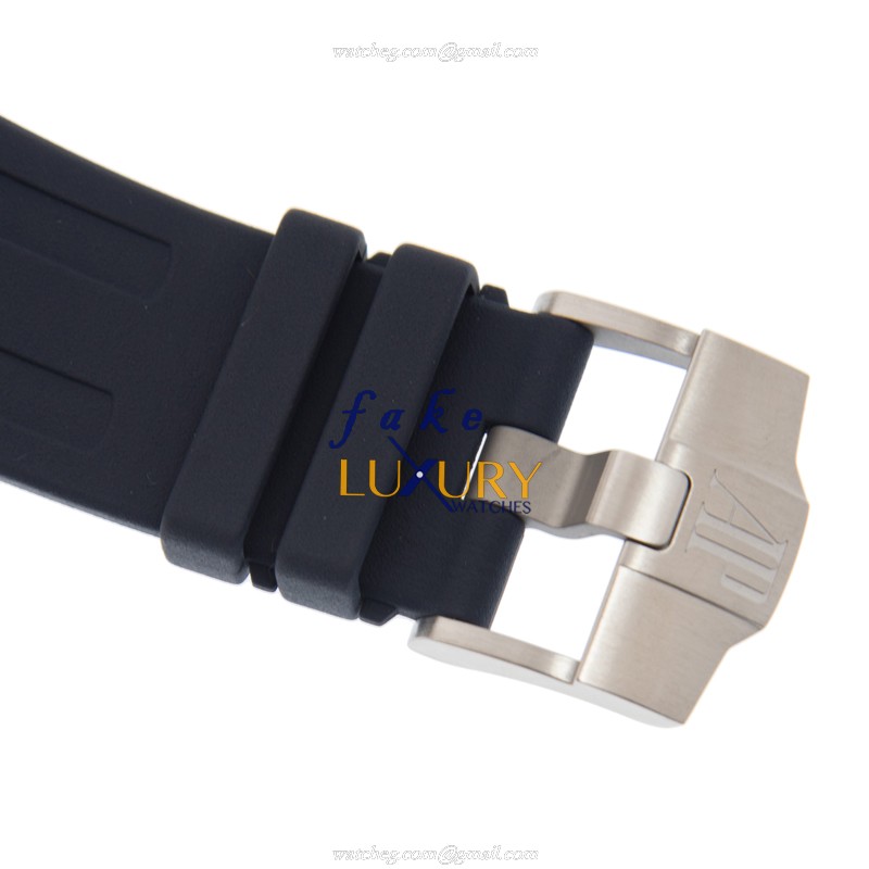 Audemars Piguet 15710ST.OO.A027CA.01 Royal Oak Offshore Replica Watch, Blue Dial, Rubber Strap - Image 4