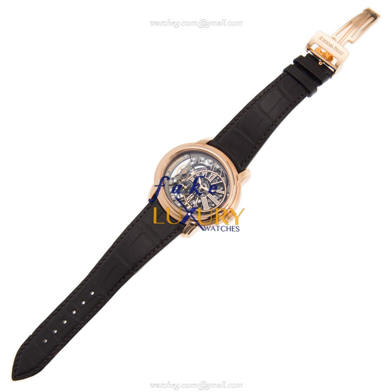 Audemars Piguet 15352OR.OO.D093CR.01 Millenary Replica Watch Automatic Silver Dial 18kt Rose Gold - Image 2