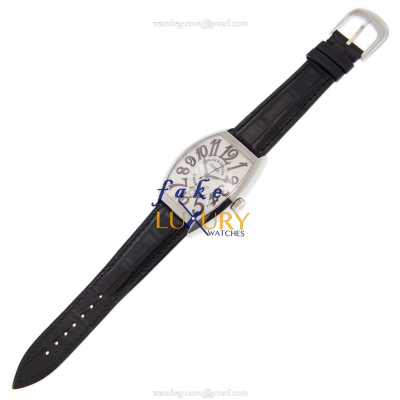Franck Muller 8880 B C DT AC - WHITE Replica Watch, Automatic, White Dial, Steel Case, Black - Image 2