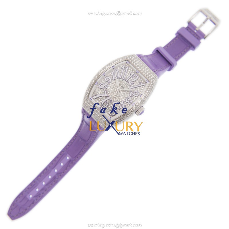 - Franck Muller V 35 SC AT FO D CD AC.VL Automatic Stainless Steel & Diamond Replica Watch - Image 2