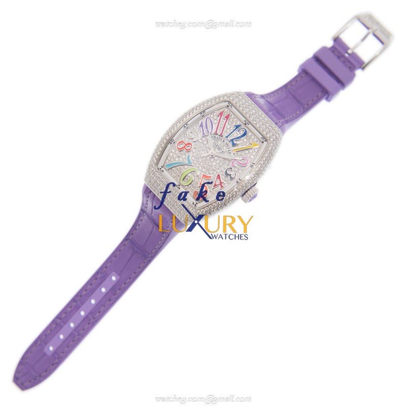 Franck Muller V 35 SC AT FO D CD COL DRM AC.VL Replica Watch - VANGUARD Automatic - 18kt White Gold - Image 2