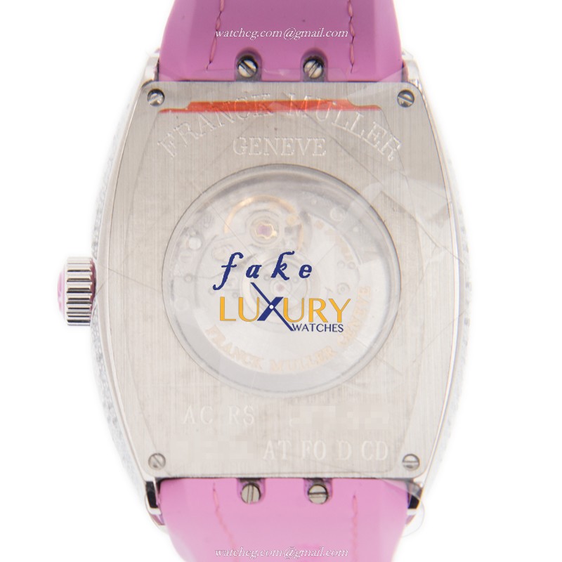 Franck Muller V 35 SC AT FO D CD AC.RS - Replica Watch - Automatic - Stainless Steel Diamonds - Image 3