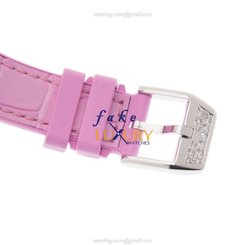 Franck Muller V35 SC AT FO D CD COL DRM AC.RS Vanguard Automatic Silver Dial Pink Strap Replica - Image 4