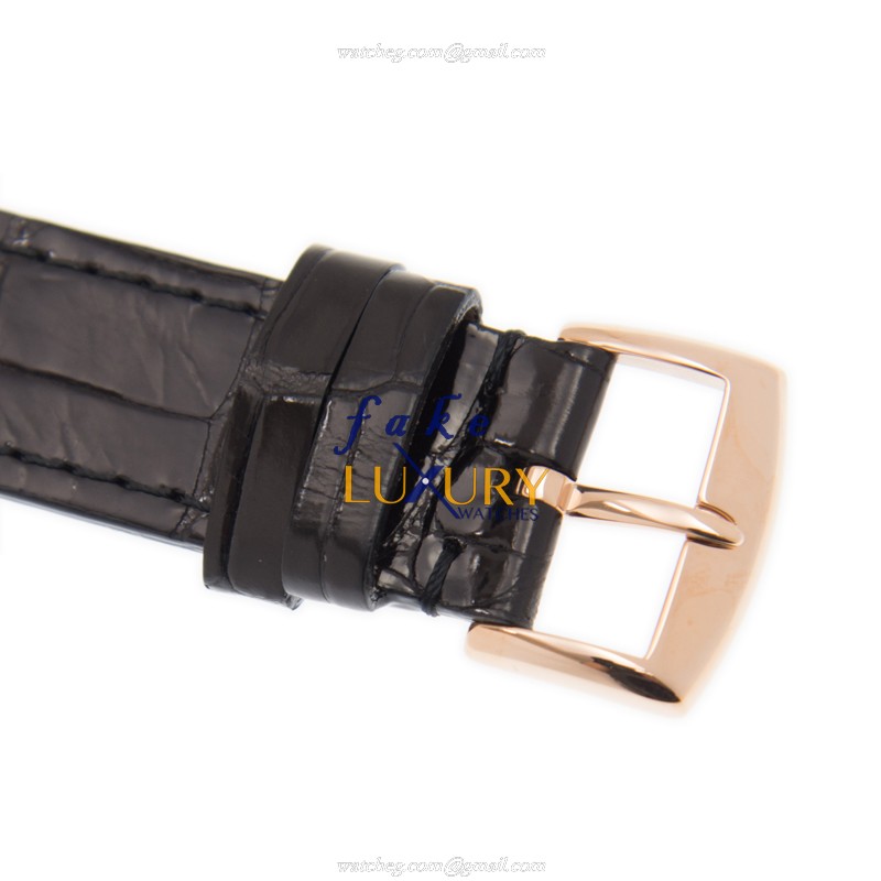 Franck Muller 902QZRELSTGAC LONG ISLAND Quartz Steel Replica Watch, White Dial, Black Alligator - Image 4
