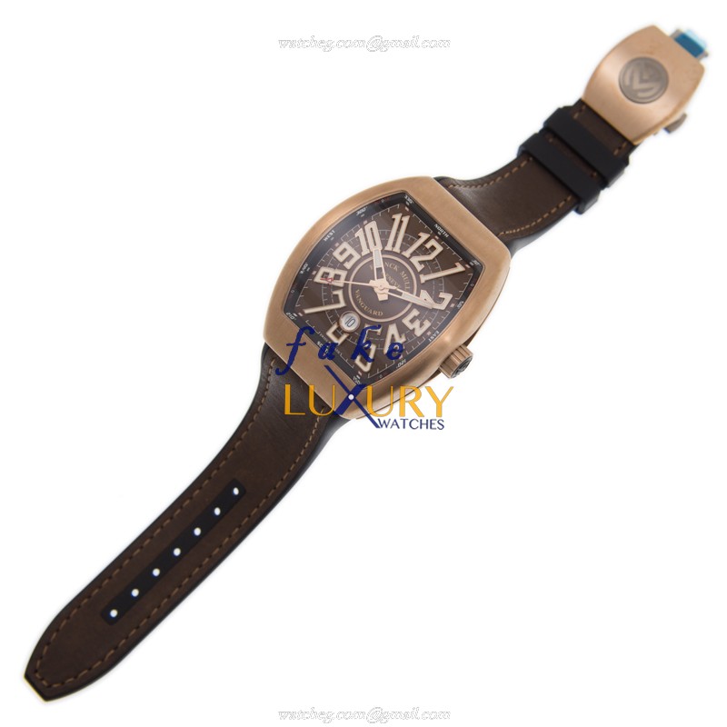 Franck Muller V45 SC DT CIR BZ.BR.NR-BROWN Automatic Bronze Case Sapphire Crystal Brown Dial Brown - Image 2