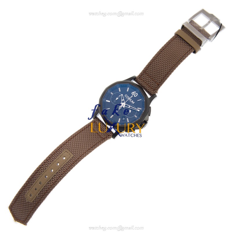 Corum 984.103.98/0612 AN13 Admirals Cup Replica Watch - Automatic - Steel Case - Brown Leather Strap - Image 2