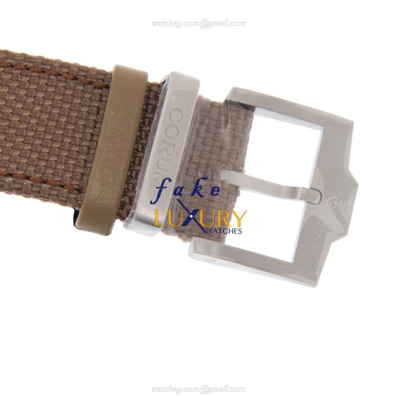 Corum 984.103.98/0612 AN13 Admirals Cup Replica Watch - Automatic - Steel Case - Brown Leather Strap - Image 4