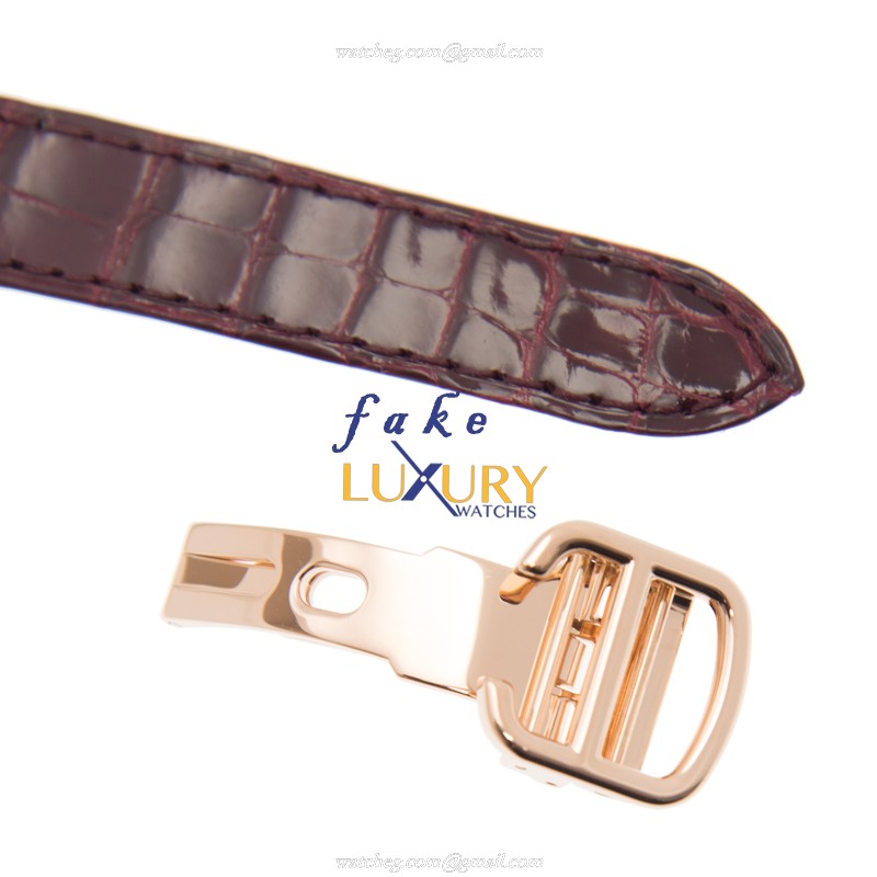 Cartier WJTA0010 TANK Manual Wind 18kt Rose Gold & Diamonds  Replica Watches - Image 4