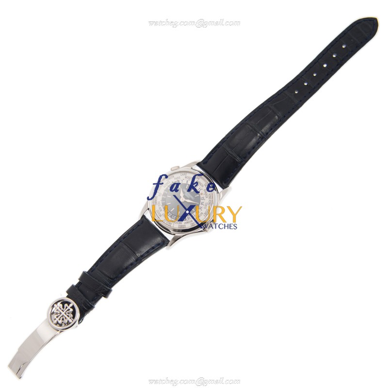 Patek Philippe 5110P-001 Replica Watch, White Dial, 950 Platinum Case, Blue Leather Strap - Image 2