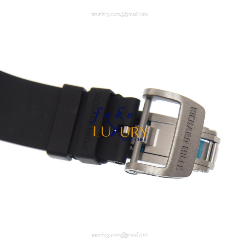 RM11-03 TI - Richard Mille RM11-03 TI Automatic Replica Watch - Titanium Skull Dial Black Rubber - Image 4