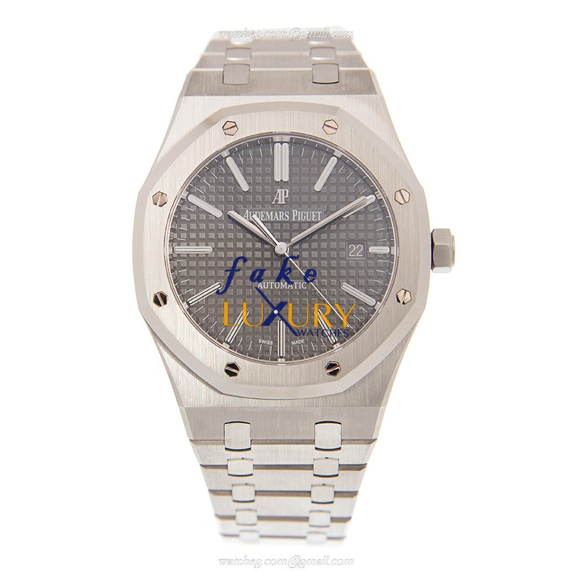 Audemars Piguet Royal Oak 15400ST.OO.1220ST.04 with Gray Dial on Steel Bracelet - Image 2