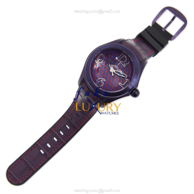 Corum 082.413.98/0210 VA02 Bubble Automatic Purple Dial Stainless Steel Replica Watch - Image 2