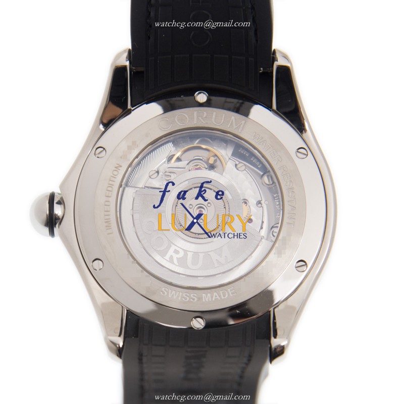 Corum 082.410.20/0007 CV01 Replica Watch, Silver Dial, Green Alligator Strap, Automatic - Image 3