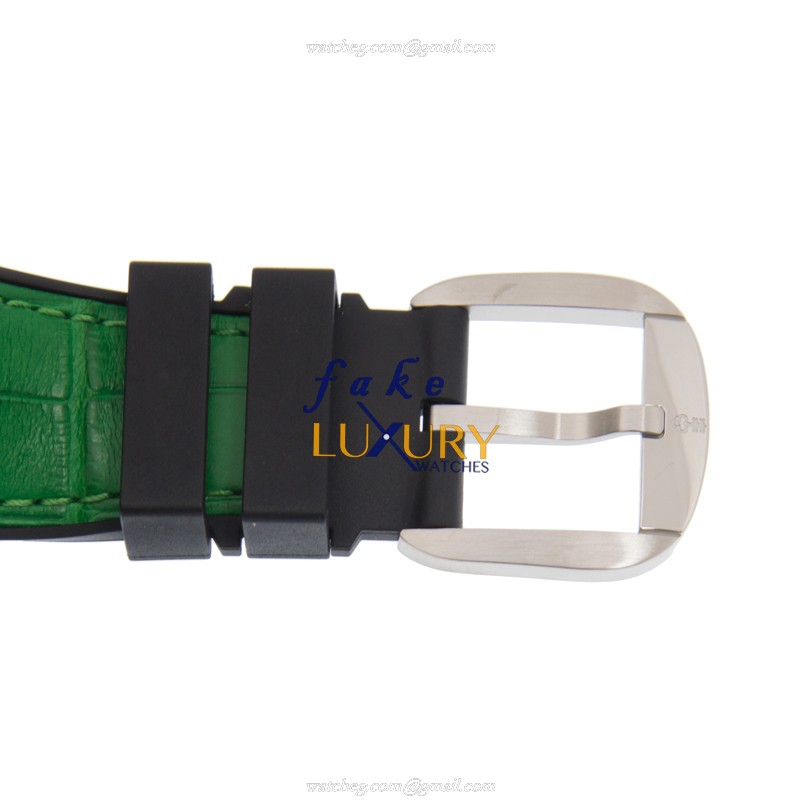 Corum 082.410.20/0007 CV01 Replica Watch, Silver Dial, Green Alligator Strap, Automatic - Image 4