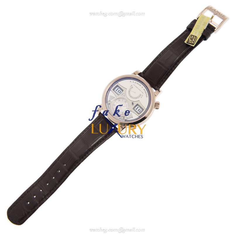 A Lange & Sohne 143.050 Replica Watch, Silver White Dial, 18kt Rose Gold Case, Manual Wind - Image 2